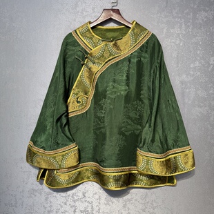 香云纱新中式国风重工刺绣格格太太服提花女小衫上衣宽松斜襟真丝