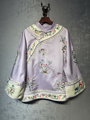 新中式国风女装改良汉服日常可穿重磅精致优雅宽松大码立领上衣女