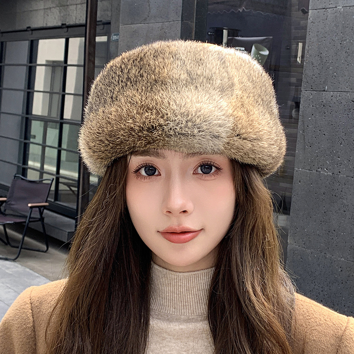 中古兔毛皮草帽子女冬高级感保暖加棉弹力麂皮帽毛茸茸护耳包头帽,服饰配件/皮带/帽子/围巾,帽子,淘宝优惠券,粉丝福利购,淘宝优惠卷