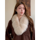 新款 气质狐狸毛双面毛围巾整皮保暖毛领獭兔毛百搭皮草毛围脖女士