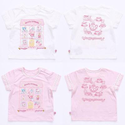 日本潮牌女童纯棉短袖T恤公主风