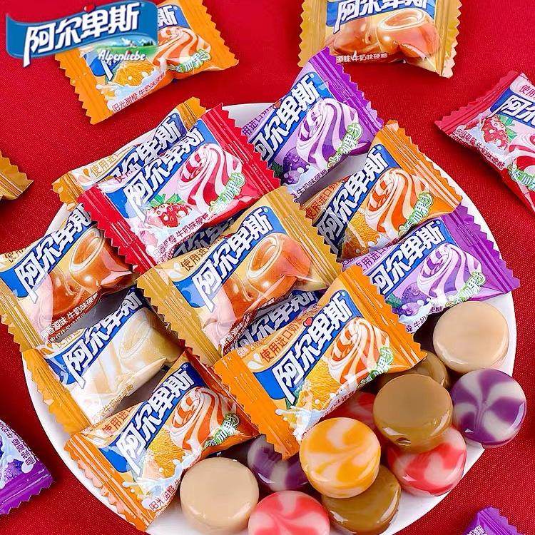 阿尔卑斯硬糖水果糖散装原味牛奶硬糖结婚订婚招待糖果年货零食