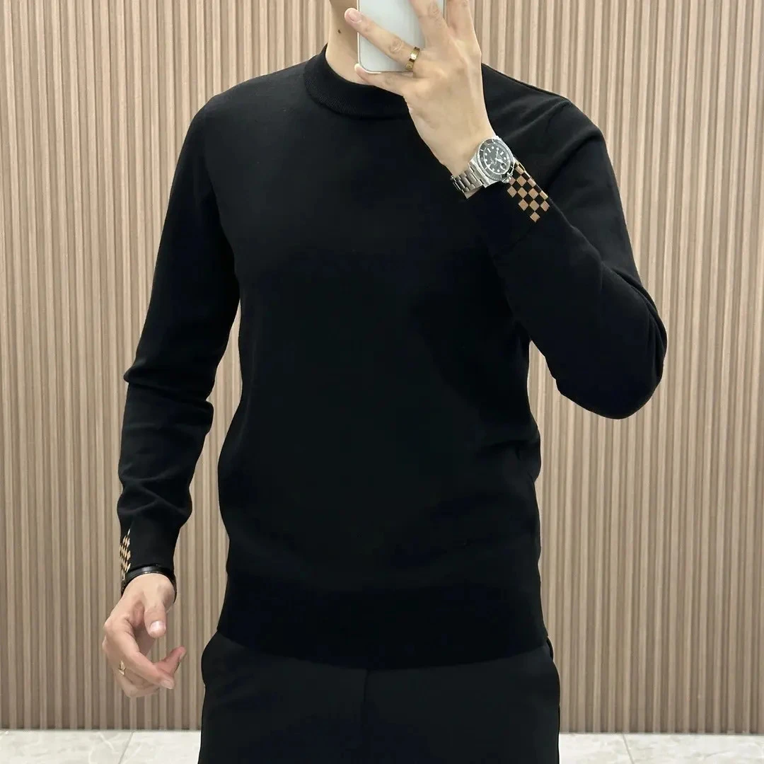 时尚简约针织打底衫男长袖针织衫