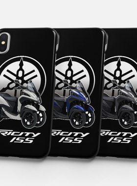 雅马哈Tricity125倒三轮摩托车手机壳适用iPhoneXR111213ProMax