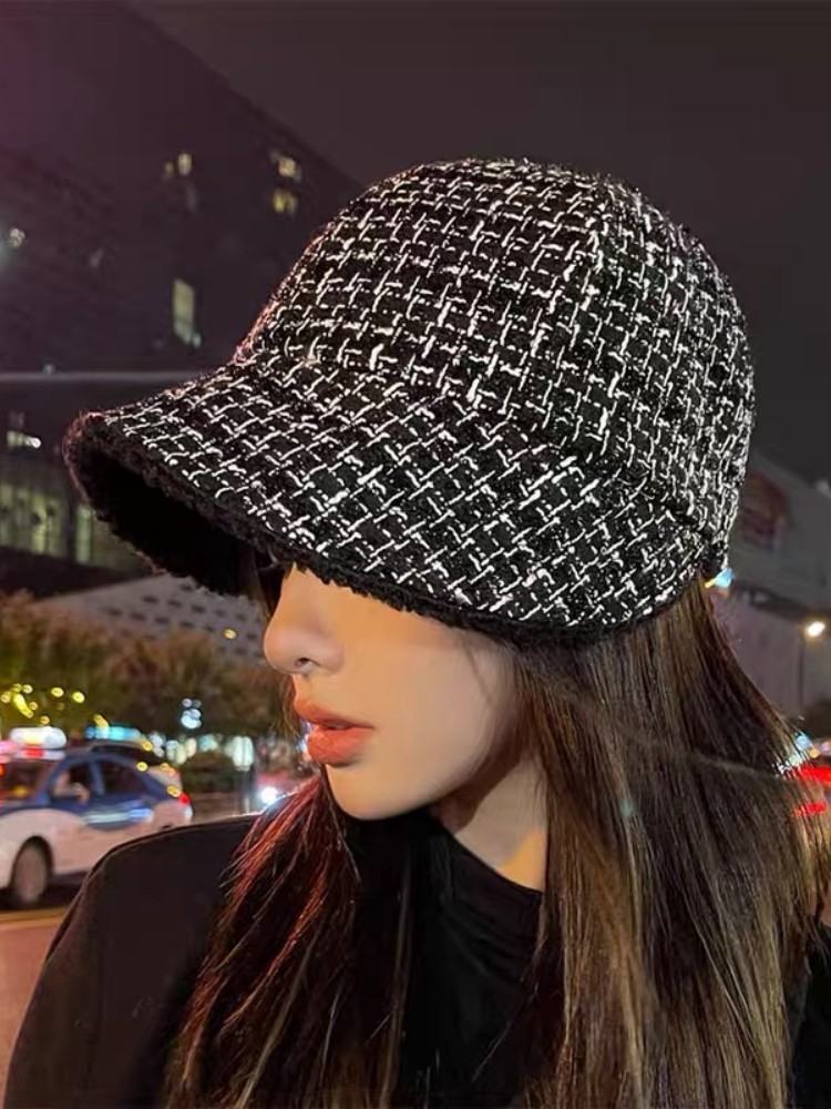 鸭舌帽出游韩系女冬季亮片