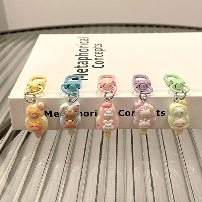 可爱情侣钥匙扣精致小挂件包包挂扣手机挂件挂饰网红小饰品圈环扣