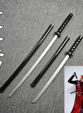 三更天COS环首刀双刀唐横刀木刀武器装备武士刃模型古装短款刀剑