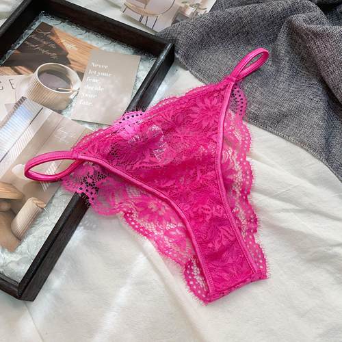 性感超薄纯欲睫毛边少女丁字裤