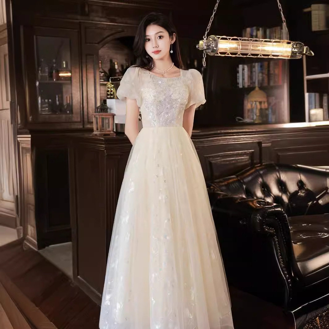 晚礼服女2026新款声乐艺考气质宴会成人礼主持人年会连衣裙高级感图片