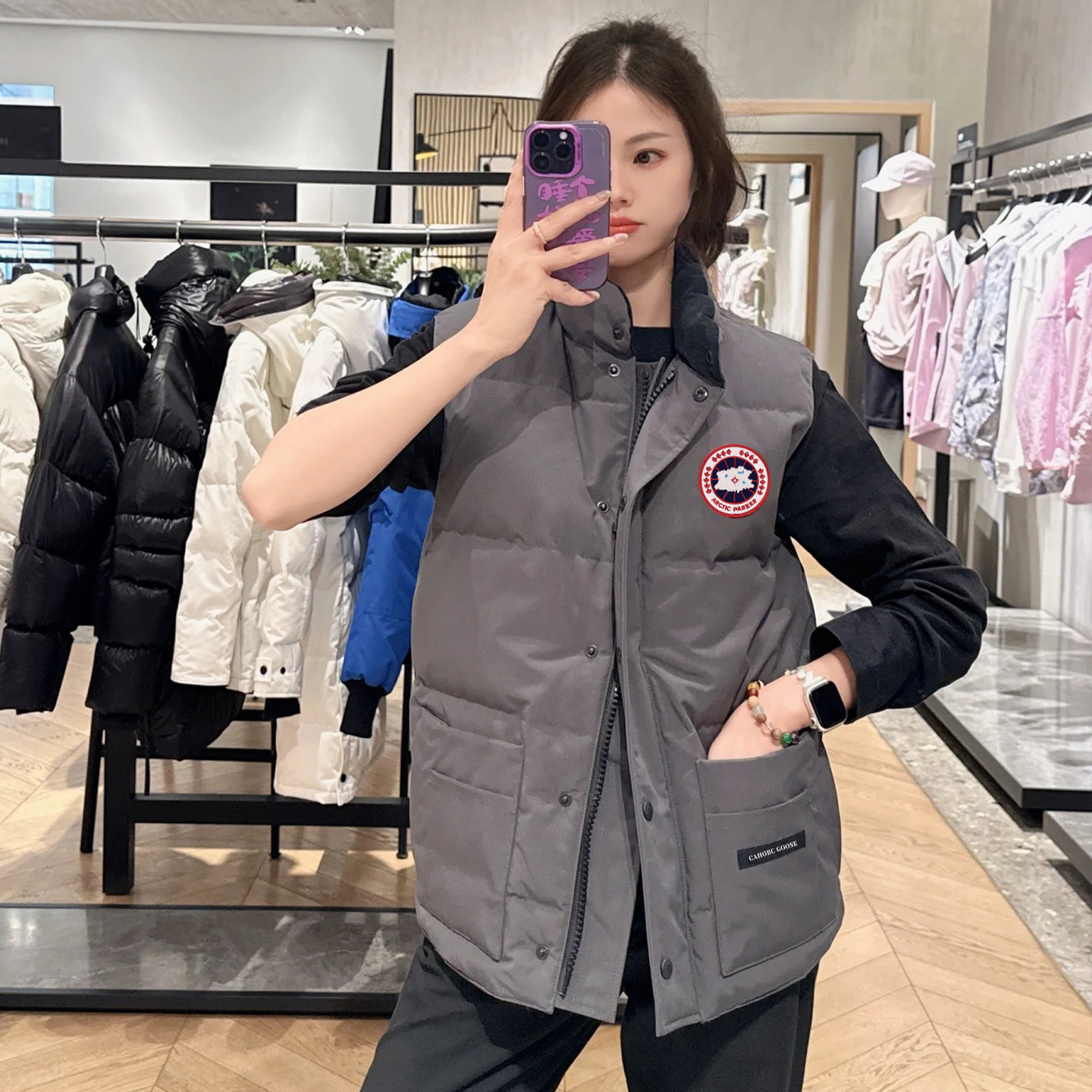 大鹅羽绒马甲男2025新款保暖加厚户外坎肩背心外套情侣休闲外穿女