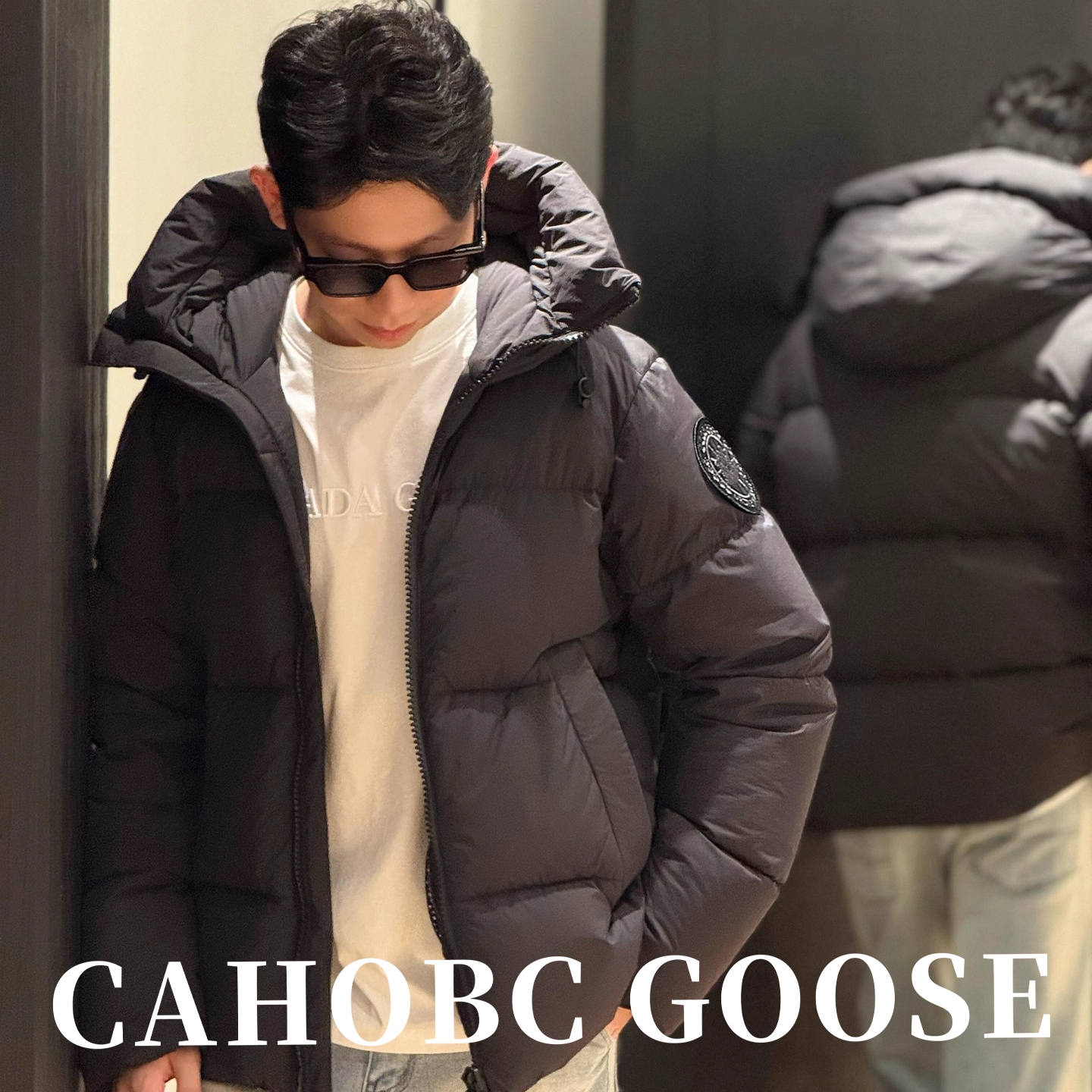 大鹅羽绒服黑标男款2025新款冬季