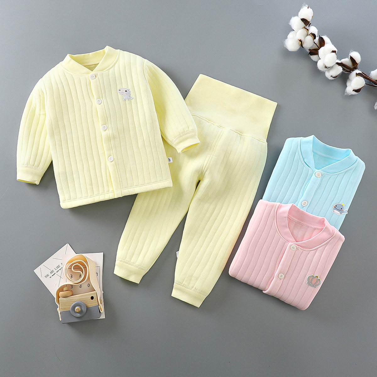 宝宝保暖高腰套装内衣婴儿秋冬加厚加棉内衣儿童套装男女宝宝套装,童装/婴儿装/亲子装,内衣套装,淘宝优惠券,粉丝福利购,淘宝优惠卷