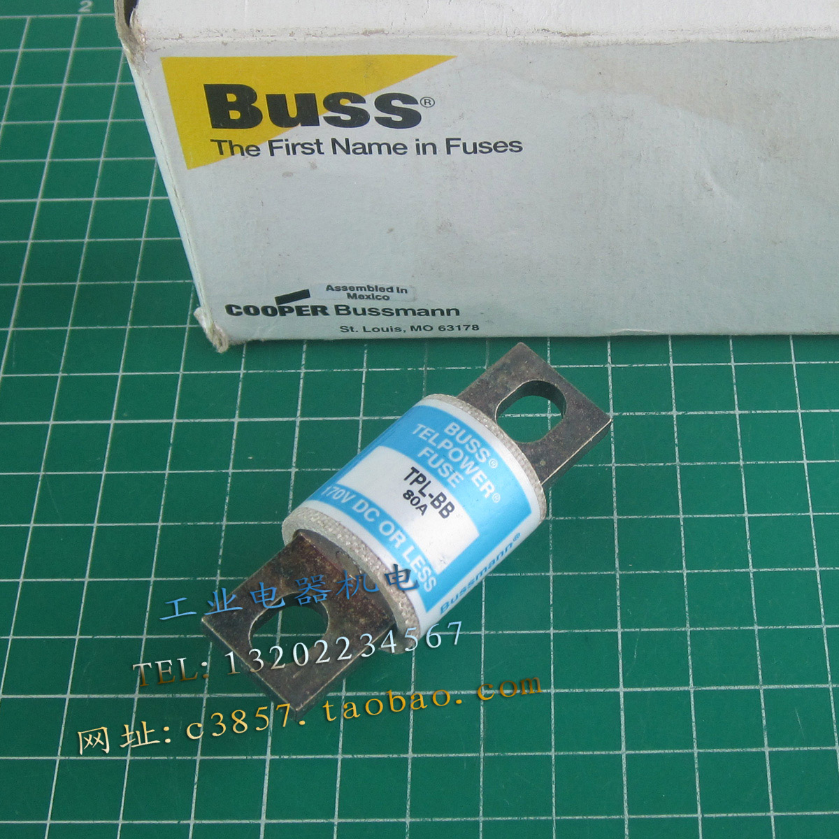 原装 进口 正品 Bussmann TPL-BB  80A  速溶保险管