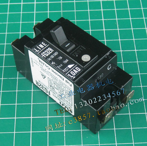 进口 正品 FUJI 富士 FG32R  15A  漏电保护开关  断路器