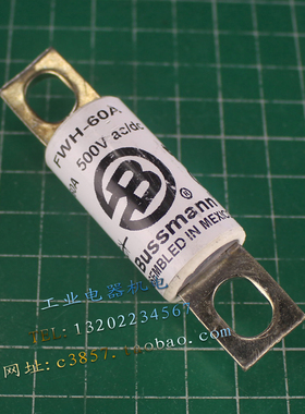 进口 正品 BUSSMANN FWH-60A 熔断器 500VAC/DC 60A 速溶保险管