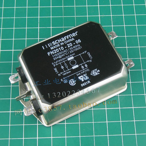 进口 正品 SCHAFFNER FN2010-20-06  20A  电源滤波器