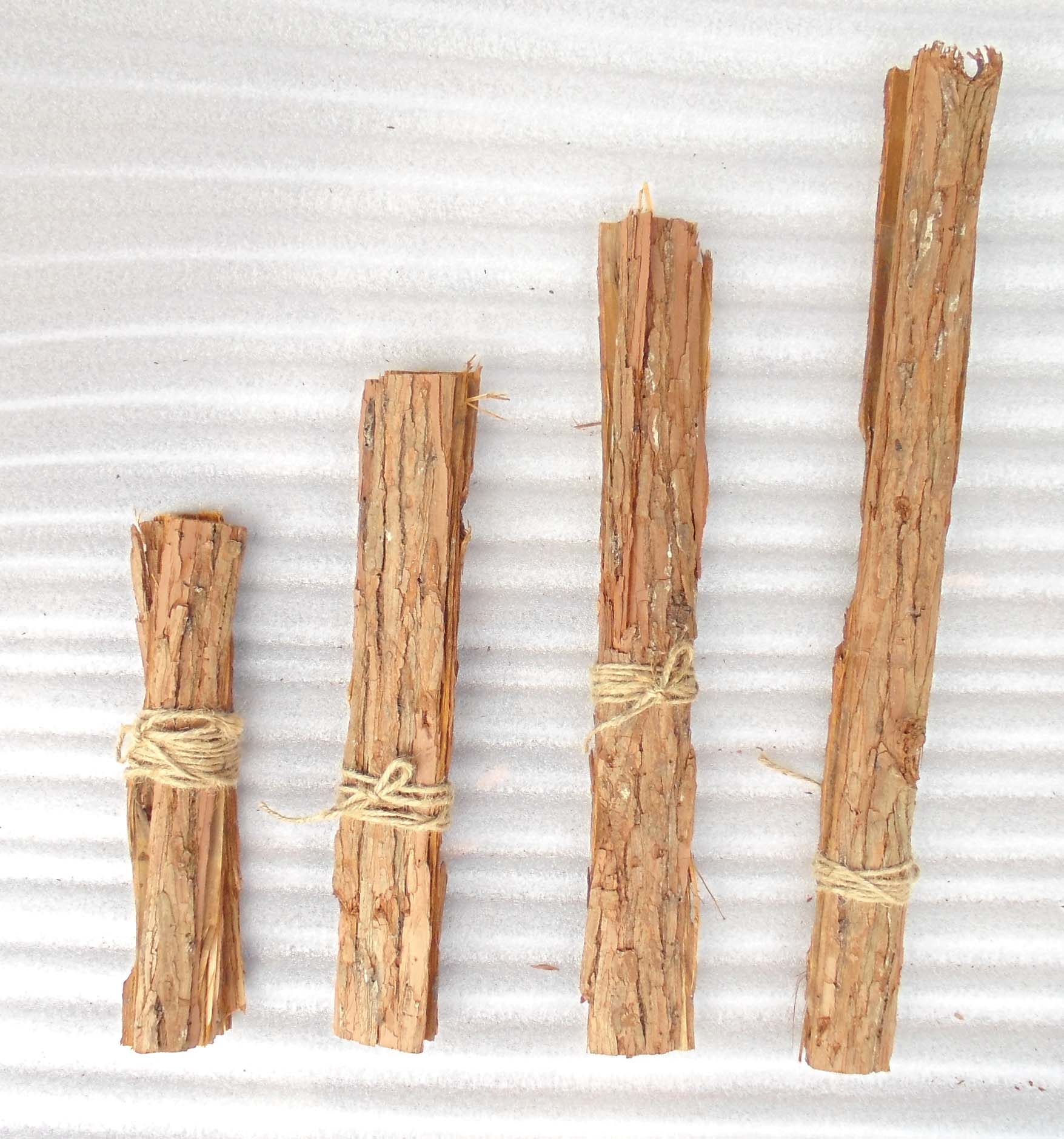 干树枝干树皮干柴捆柴火材料杉树皮乡村田园风森系厨窗原生态装饰