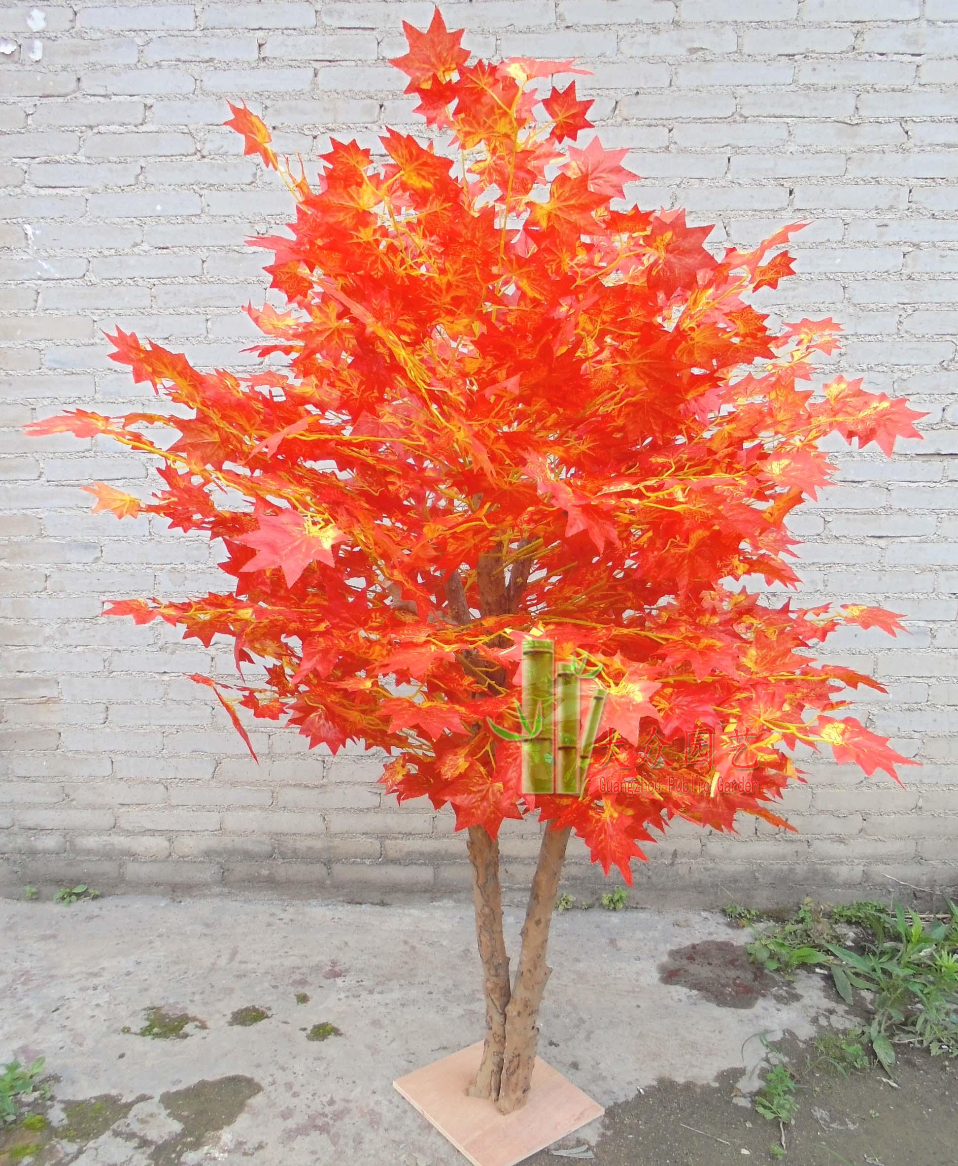 大型仿真植物展厅商场落地枫叶树