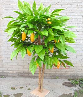 仿真芒果树假芒果树水果档超市水果堆头展位装饰水果树假绿植
