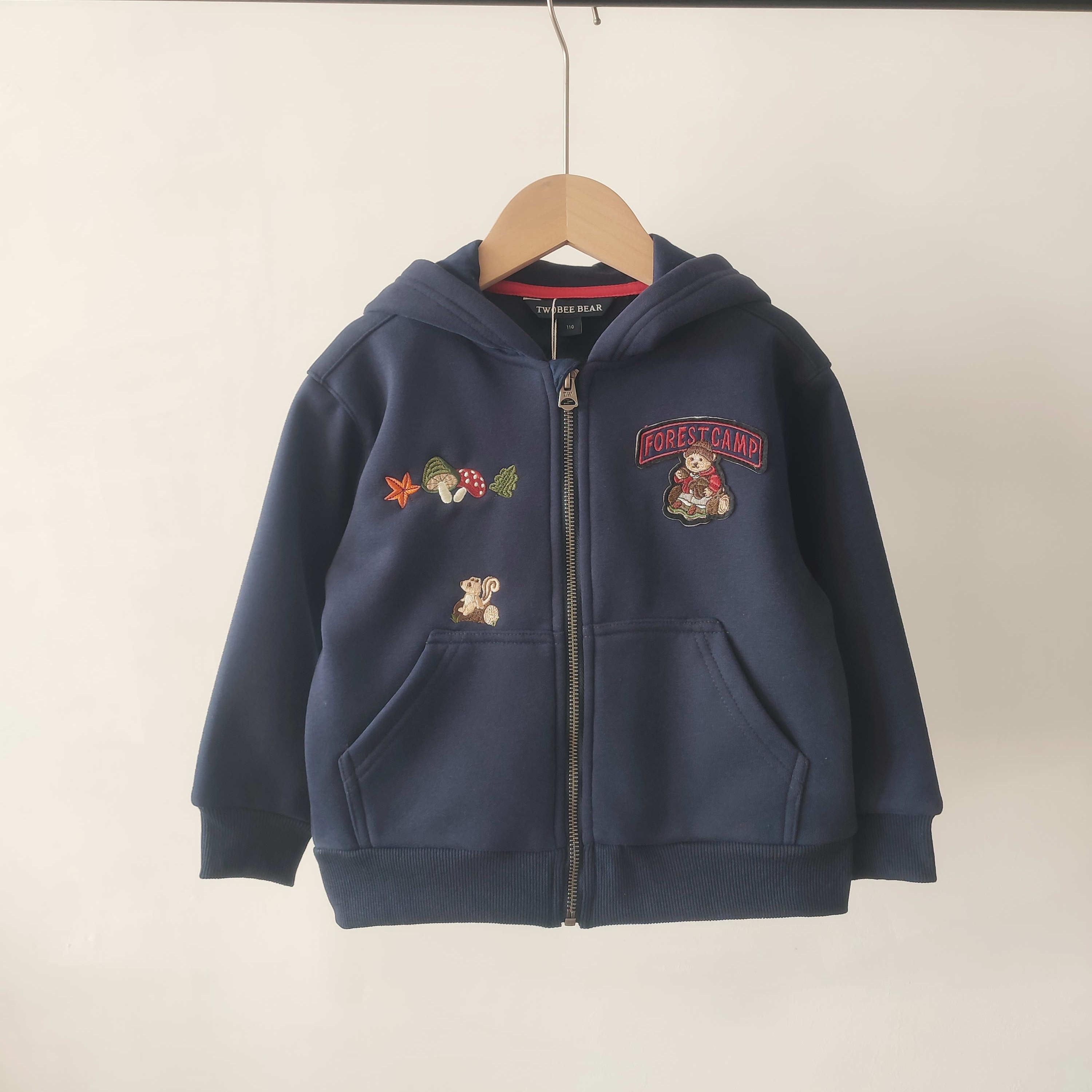 2025秋冬款男女童休闲连帽开衫