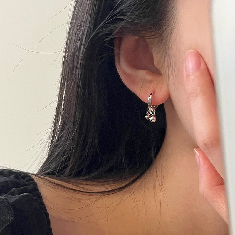 可爱迷你小球吊坠耳扣