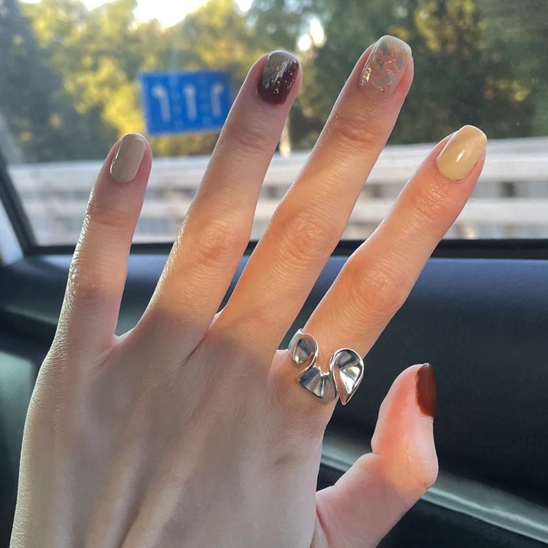 ins开口戒指925纯银韩版