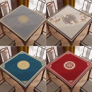 麻将桌垫棋牌加厚隔音扑克牌九防噪音正方形静音毯子新中式桌布
