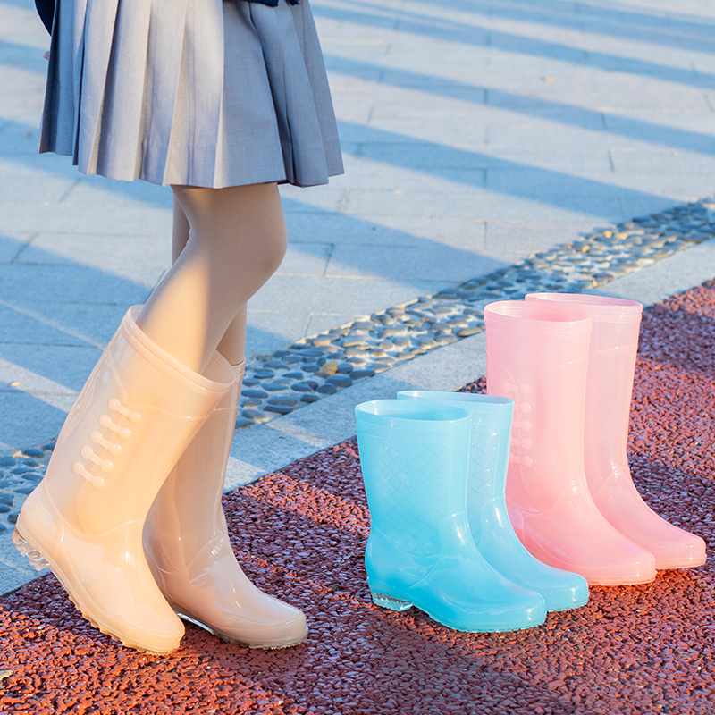 無內里四季舒適健足品創高筒雨鞋