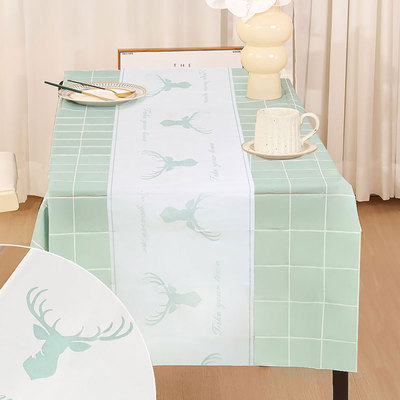 防水一次性桌布长方形格子台布