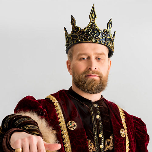 中世纪复古国王皇冠万圣节化妆舞会道具cos女王成人PU发泡皇冠