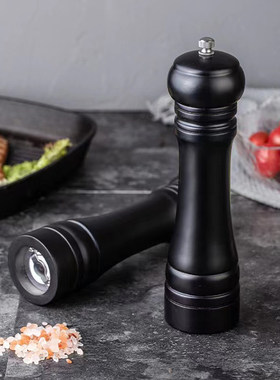 磨粉器黑胡椒手动木制研磨器