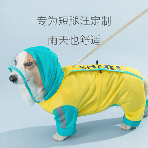 柯基专用狗狗雨衣防脏神器