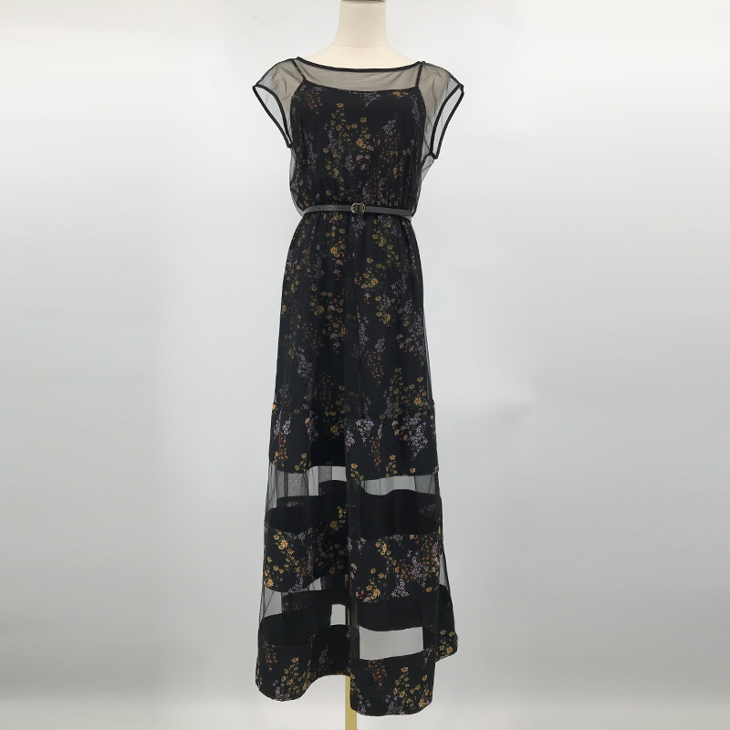 VERO TER MODA18Ïļ¾ÐÂ¿îÆ´½ÓÊÕÑü³¤È¹Á¬ÒÂȹ31827B543/31827B565