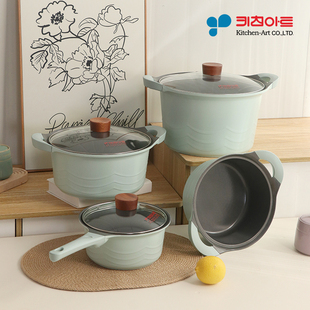 韩国进口Home汤锅加深陶瓷汤锅炖锅煮锅燃气电磁炉通用防烫双耳