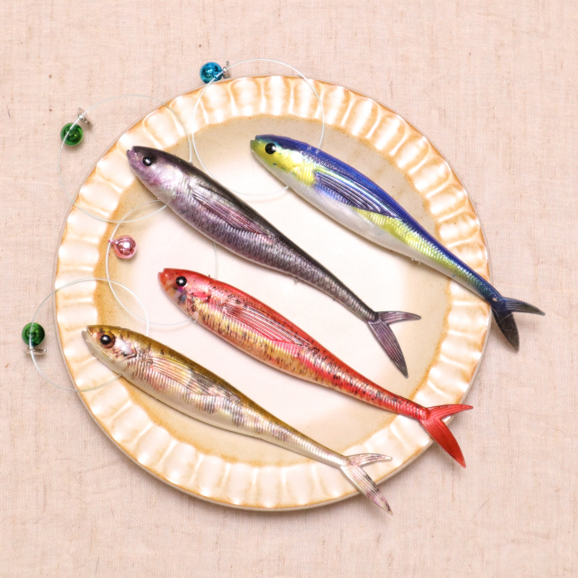 3D打印软硅胶小鱼逗猫棒替换头仿生弹力猫玩具互动解闷宠物用品