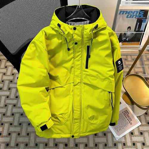 宽松潮牌保暖加厚工装外套冬季