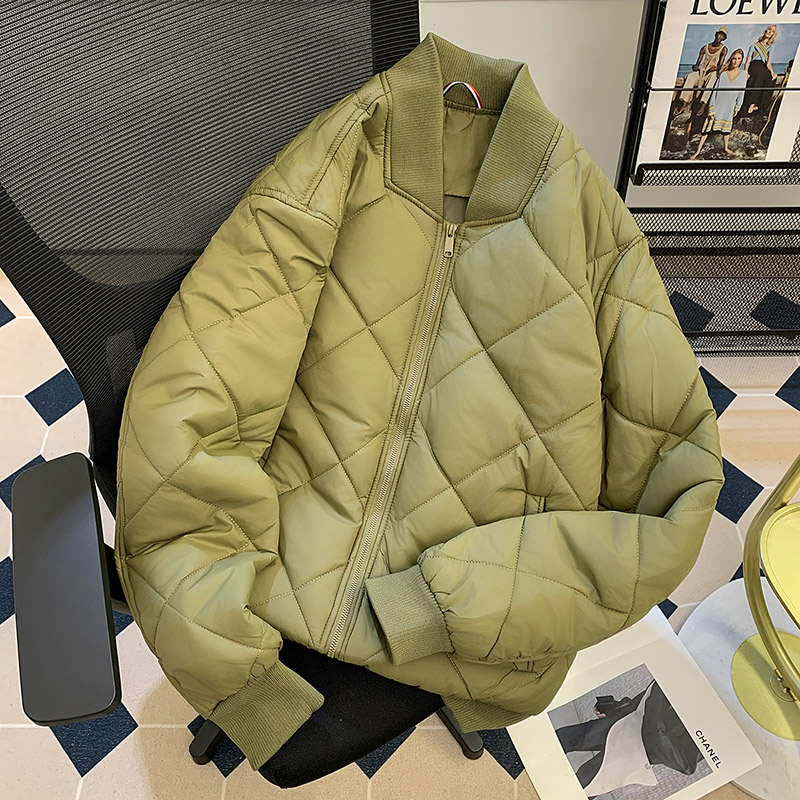 轻薄面包服短款羽绒棉衣男女2025年冬季韩版宽松立领棉服外套棉袄