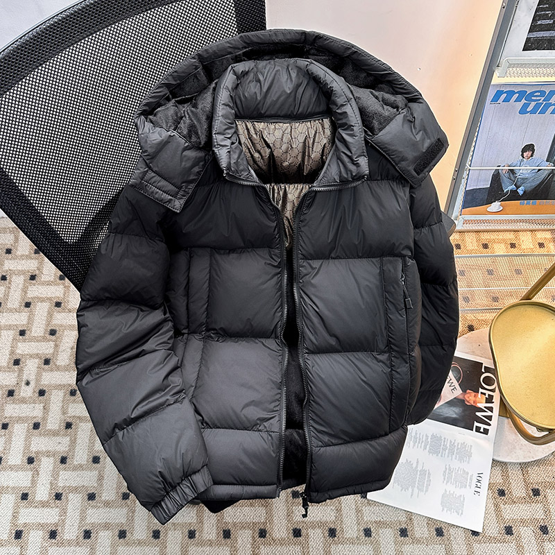 时尚加厚羽绒棉衣男女短款2025冬季外套保暖面包服连帽御寒棉袄子