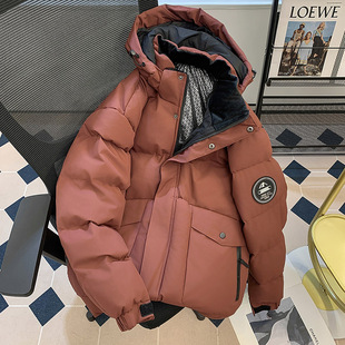 羽绒棉衣外套男女2025冬季 加厚保暖抗寒棉袄青年宽松连帽棉衣 新款