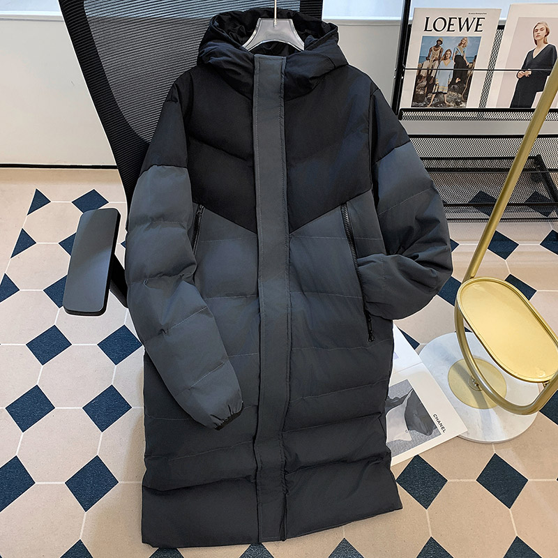 冬季加绒棉服男女过膝中长款2025面包服外套加厚羽绒棉衣袄子大衣