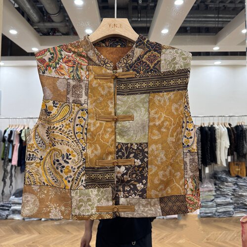 新中式背心马甲2026夏季立领盘扣马甲女复古轻奢高级感上衣268B52