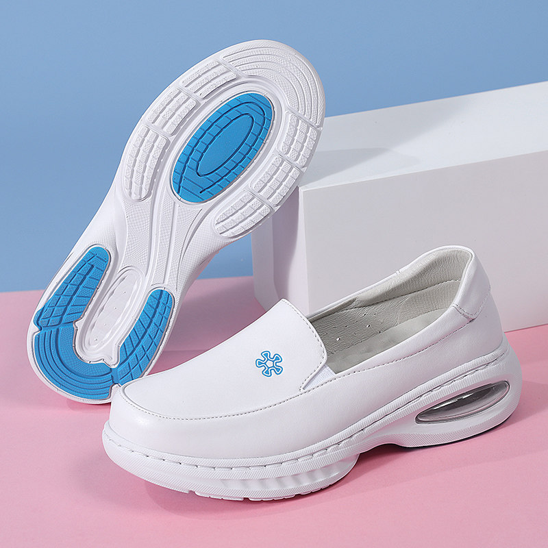 气垫护士鞋春夏季软底透气防臭防滑防磨脚医护工作鞋女黑色不累脚
