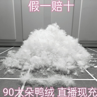 直播现做 羽绒被鸭绒被90%白鸭绒春秋冬被加厚被芯