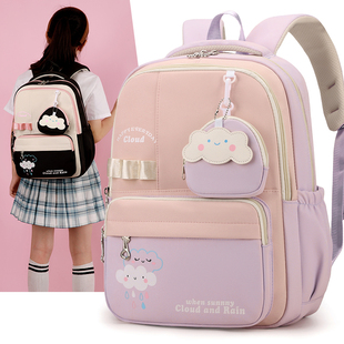 新款 小学生书包二三四五年级轻便护脊双肩包大容量减负儿童背包