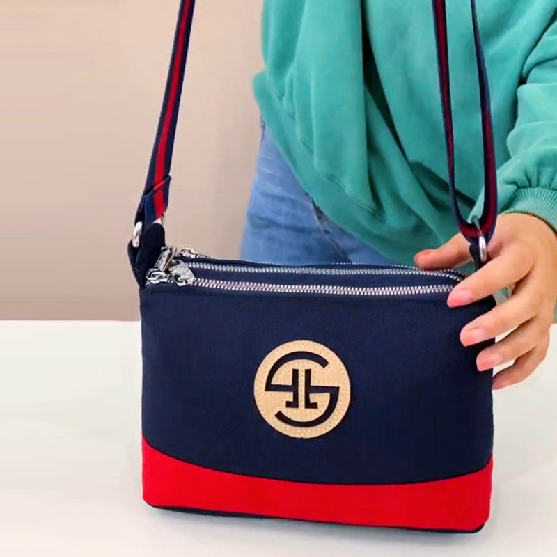 三层随身零钱包斜挎包女帆布容量单肩包新款时尚牛津布斜挂包简约,箱包皮具/热销女包/男包,通用款女包,淘宝优惠券,粉丝福利购,淘宝优惠卷