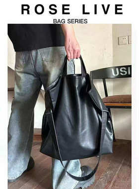 ROSE LIVE百搭通勤大容量2025早春新款简约单肩斜跨手提购物袋包