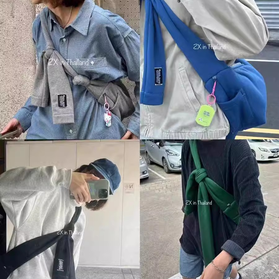 不是衣服?是包包!泰国小众设计师潮牌个性松弛斜挎包多功能包