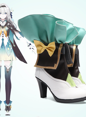 漫展cosplay鞋崩坏星穹铁道萤火虫流萤cos鞋定制增高大码来图定做