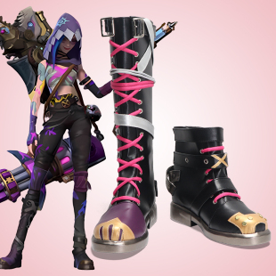 cosplay鞋英雄联盟双城之战2arcane jinx金克斯cos鞋定制大码增高