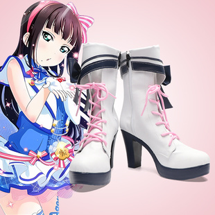 cosplay鞋lovelive水团街机服露比黛雅曜黑泽津岛高海cos鞋定制